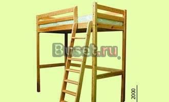 Кровать-чердак и шкаф для детской Москва