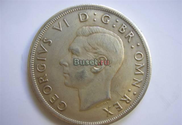 1 Крона 1937 Georgivs VI Великоб-я (silver, XF) Москва