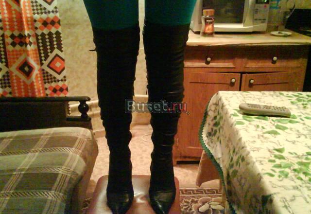 Кожанные ботфорты Москва