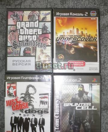 4 игры для PS2 пиратки Санкт-Петербург