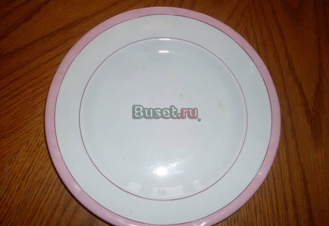 Тарелка Кузнецов Розовая кайма Санкт-Петербург