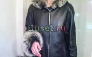 Куртка кожанная чёрная Санкт-Петербург