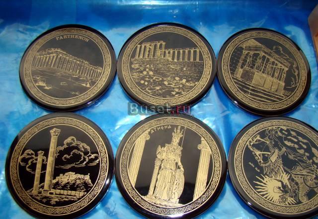 Греческие подставки под стаканы Москва