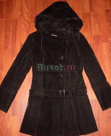 Вельветовое осенне-зимнее пальто Москва