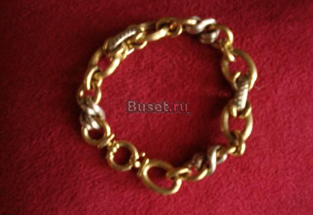 Золотой итальянский браслет Москва