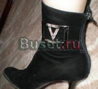 Полусапожки замшевые, б/у, р.38 Санкт-Петербург