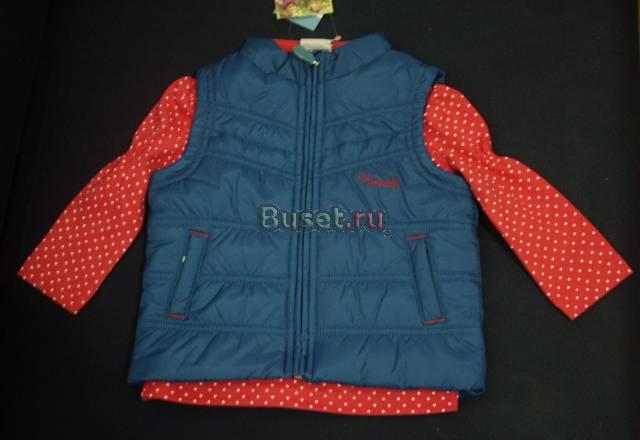 Новый стеганый жилет и толстовка, размер 80-86 Москва