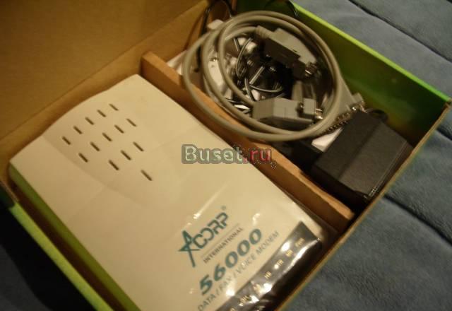 Отдам даром модем Acorp 56K V.92 Ext Москва