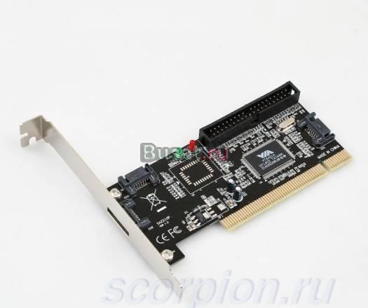 Контроллер sata Microsonic MP82 (raid 3sata + IDE) Москва