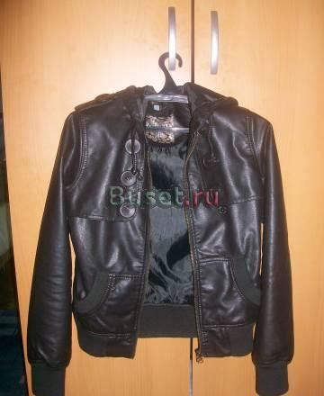 Куртка шоколад.кож.зам.На стройняшку Москва