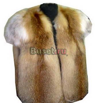Меховой жилет из лисы Москва