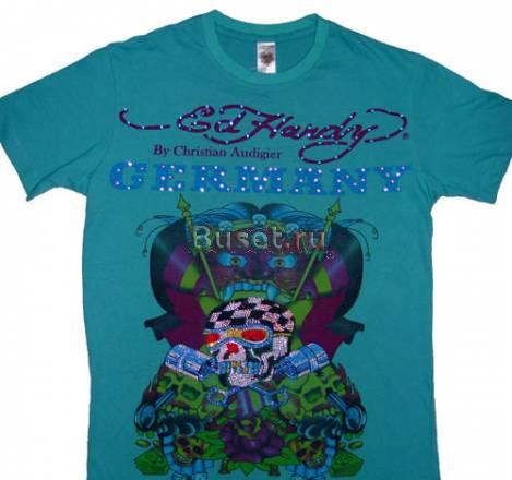 Футболка Ed Hardy Germany Men р.48 с камнями Москва