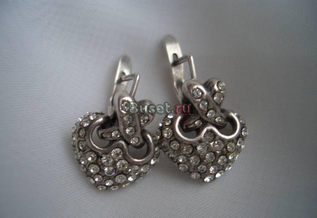 Серьги серебряные Москва