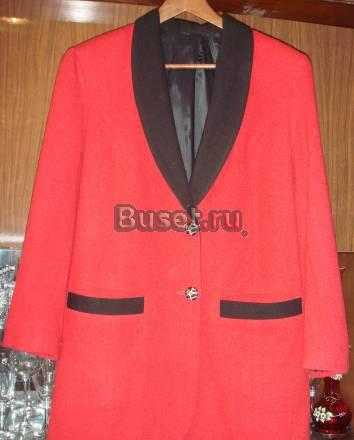 Стильный красный шерстяной пиджак, р 46-50 Санкт-Петербург