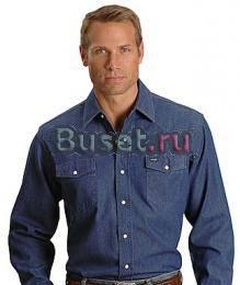 Настоящая джинсовая рубашка wrangler хлопок р-м XL Москва