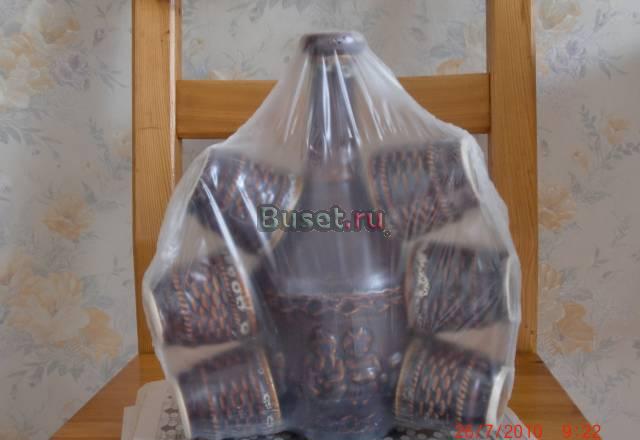 Винный набор,керамика графин и 6 чашечек Москва