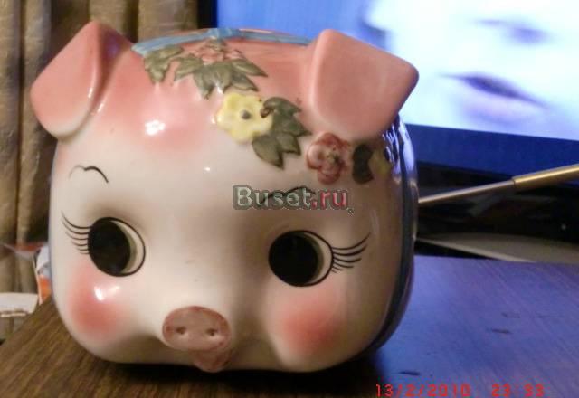 Копилка для монет свинка и кот пожарный Москва