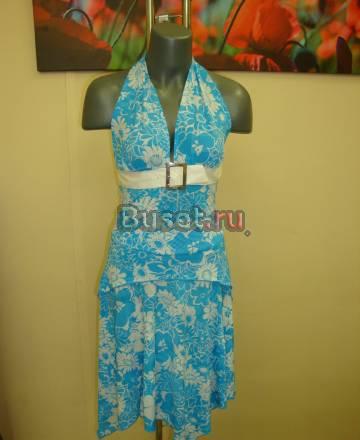 Красивый летний голубой костюм Юбка+блуза Санкт-Петербург