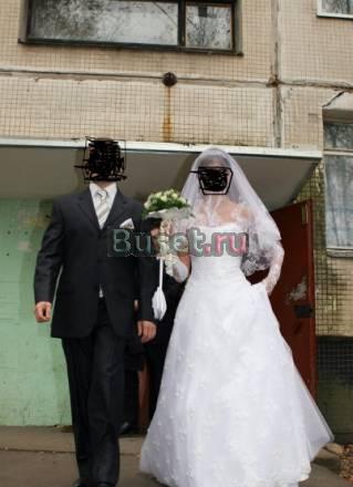 Белое Свадебное платье. Вышивка ручной работы Санкт-Петербург