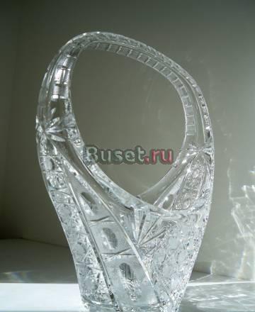 Очень большая хрустальная корзинка Москва