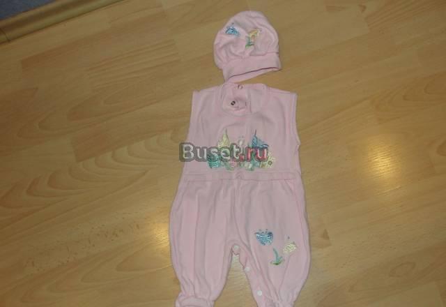 Нарядный комбезик с шапочкой Москва