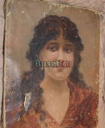 Ольховский, "Портрет цыганки", х.м., Россия, XIX в Санкт-Петербург