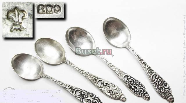 АНТИК СЕРЕБ КОФЕЙ ЛОЖКИ 800 ПР ФРАНЦИЯ КОН 19 ВЕКА Москва