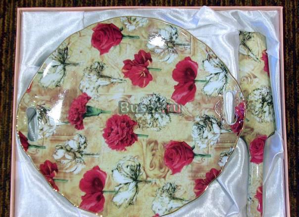 Набор-тортница,лопатка английский фарфор R.Crown Москва