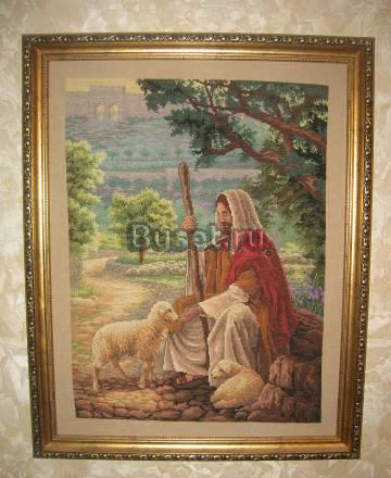 Картина вышита крестом Сочи