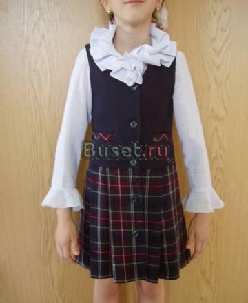 Школьная форма (сарафан и блузка ) рост 128 см Москва