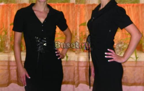 Офисное строгое платье,черное Москва