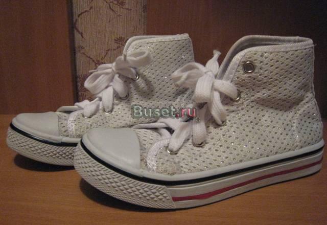 Кеды белые с блестками р-р 33 Санкт-Петербург
