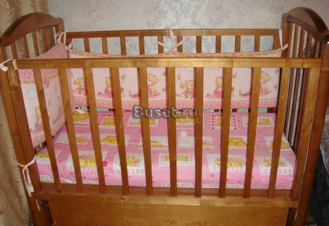 Кроватка+матрац+бортики Москва