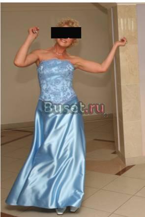 Эксклюзивное вечернее платье небесного цвета Пермь