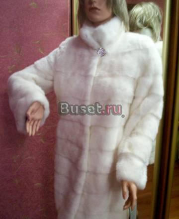 Шуба из белой норки Москва