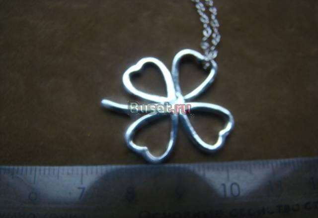 Подвеска и цепочка "Клевер" Санкт-Петербург