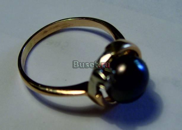 Черная жемчужина натур. в золоте + мал. бриллиант Санкт-Петербург