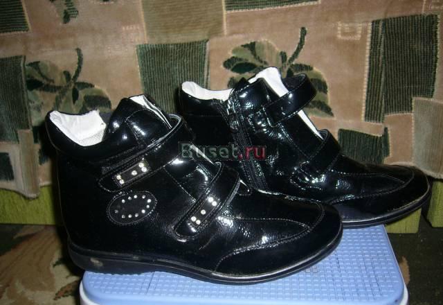 Новые черные ботинки для девочки (р.36) Москва