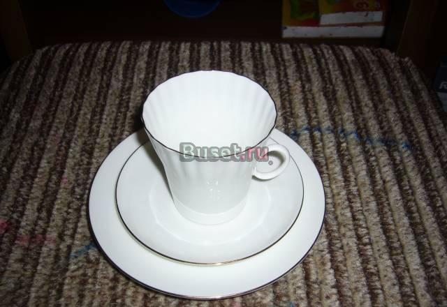 Любителям лфз чашка с блюдцем и тарелочка Москва