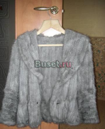 Легкая шубка из вязаной норки Санкт-Петербург