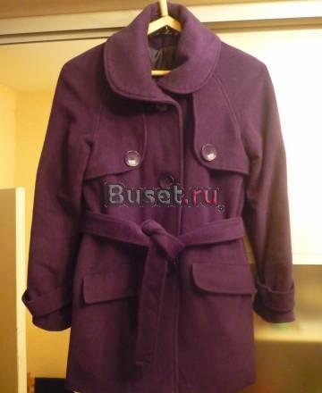 Пальто баклаж.цвета Москва
