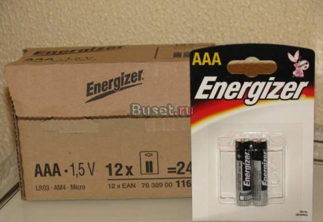 Батарейки Energizer AAA 1,5V (мизинчиковые) Санкт-Петербург
