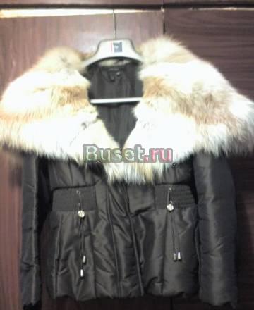 Куртка с воротником из лисы Москва
