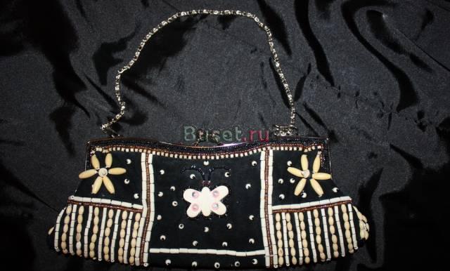 Клатч с украшениями из дерева Москва