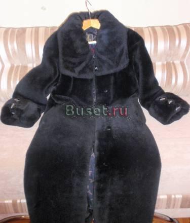 Шуба (черный мутон), пр-во ф."Лена" Санкт-Петербург