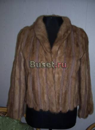 Болеро из норки с замшей, Италия Москва