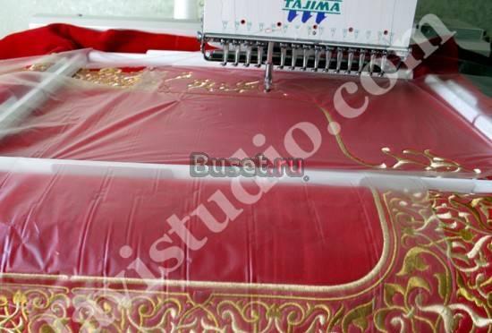 Оформление вышивкой предметов интерьера. Москва