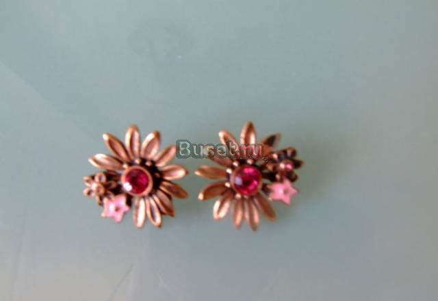 Swarovski серьги - сережки - клипсы Москва