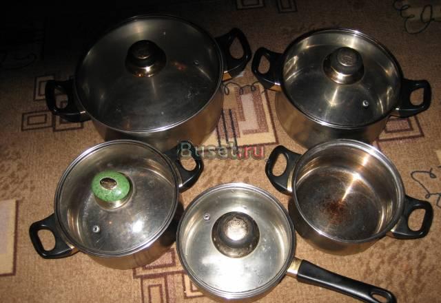 Кастрюли б.у 5шт цена за все Москва
