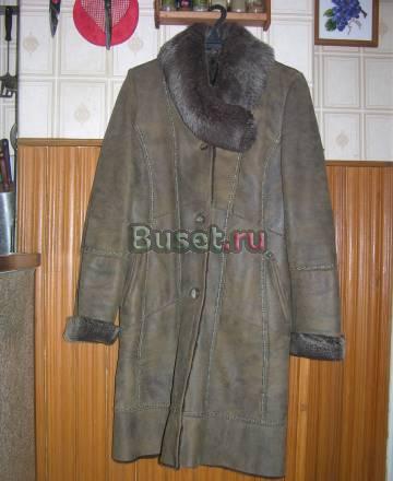 Дубленка натуральная с оригинальным воротником Москва